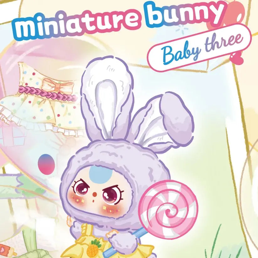 Baby Three Miniature Bunny