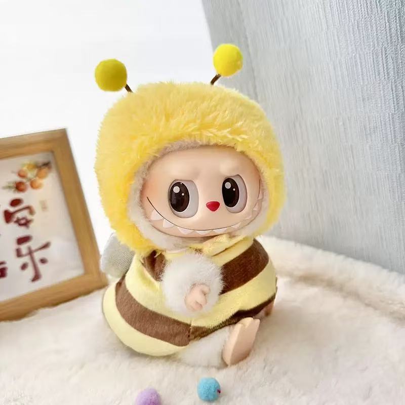 Labubu Clothes Plush Yellow Bee Set